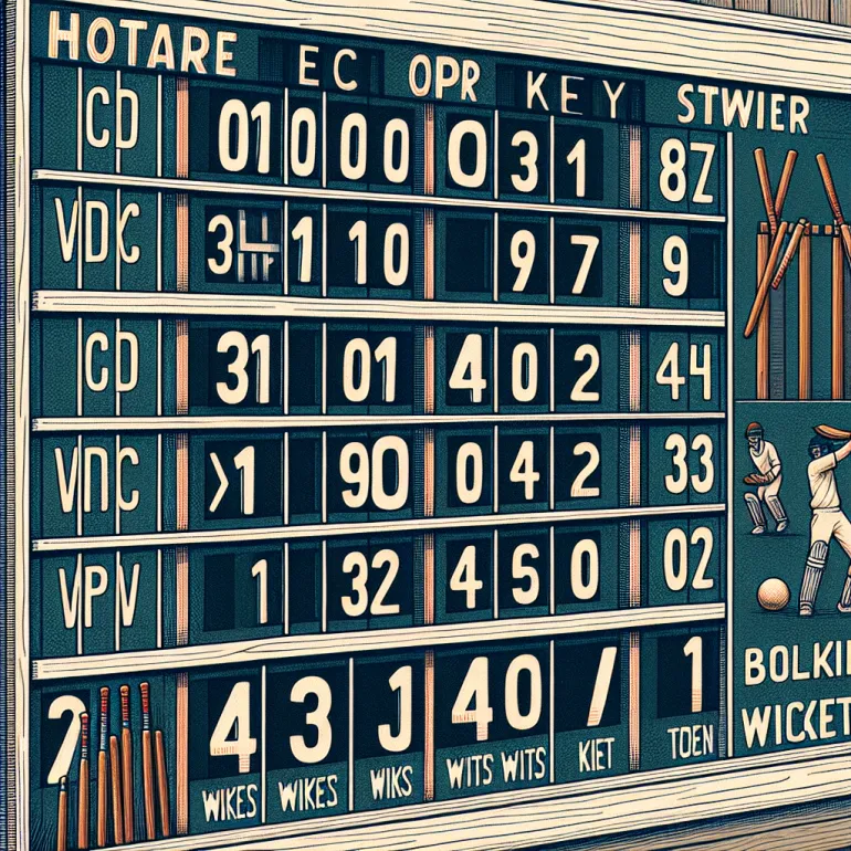 Recent cricket score