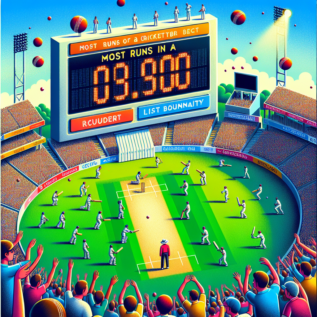 most runs in list a cricket